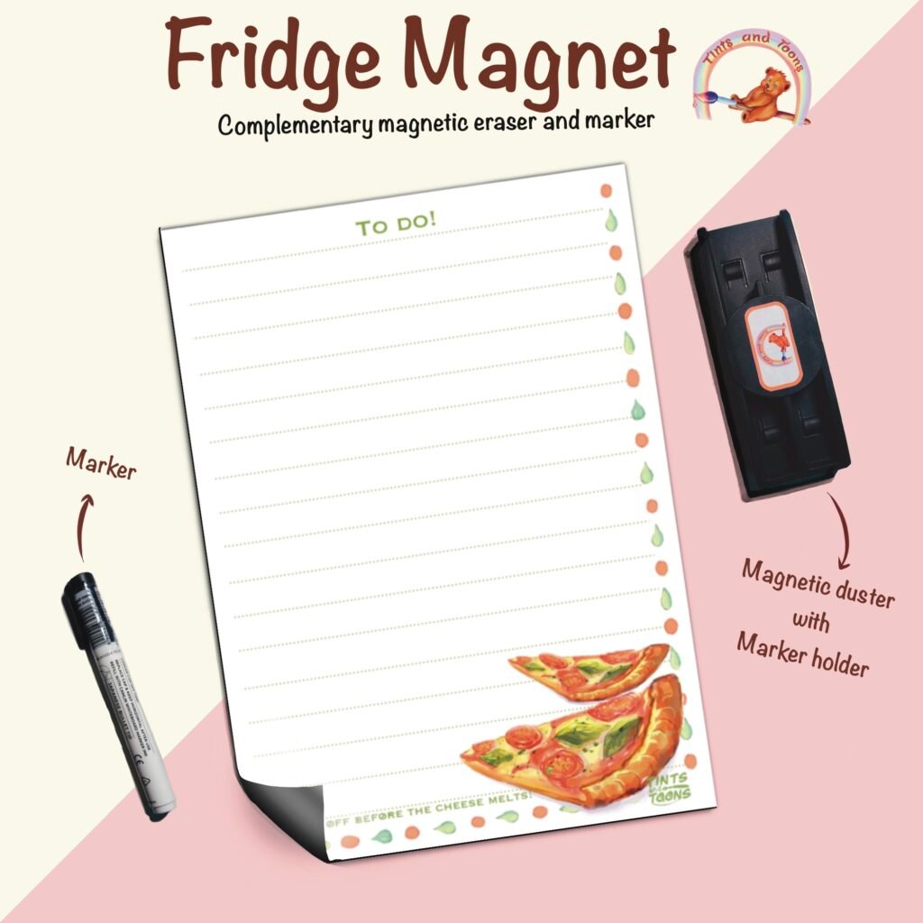Fridge Magnet - To do Planner - With Magnetic Duster and marker