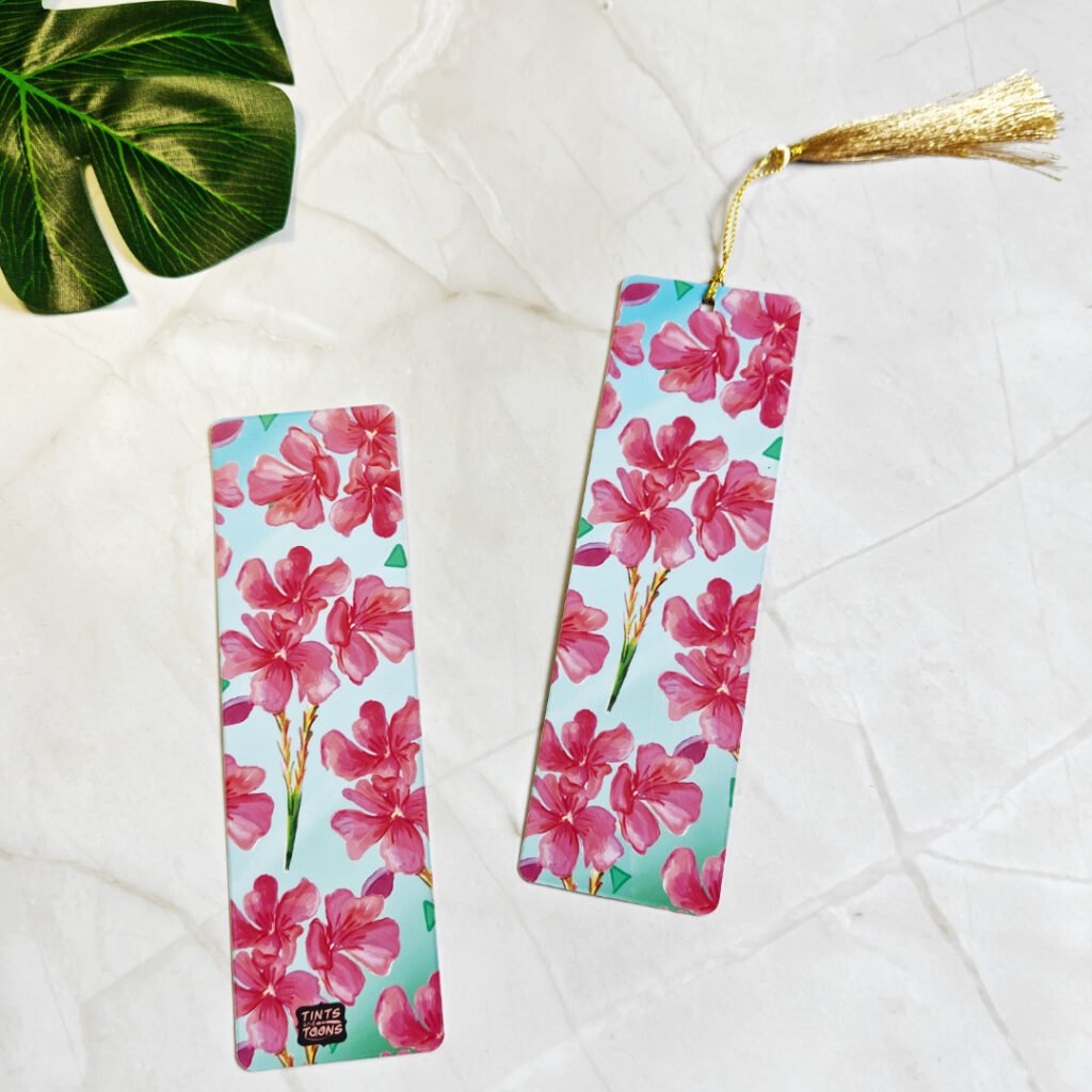 Oleander Floral Bookmark