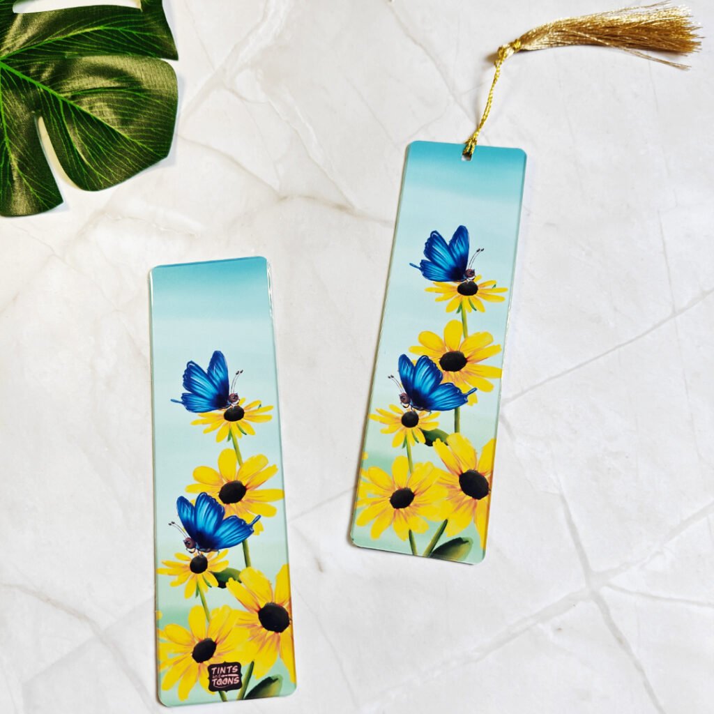 Butterfly Floral Bookmark